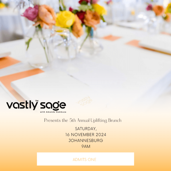 5th Annual Vastly Sage Uplifting Brunch 16 November 2024 LAST MINUTE TICKETS